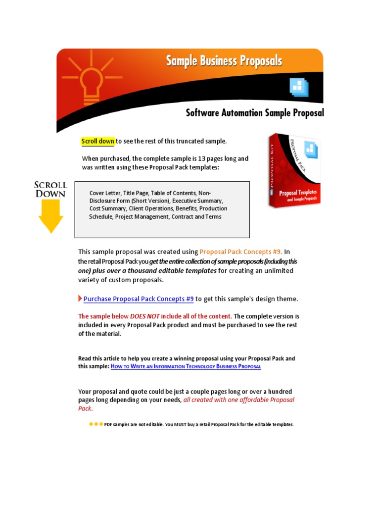 Software Project Proposal Sample