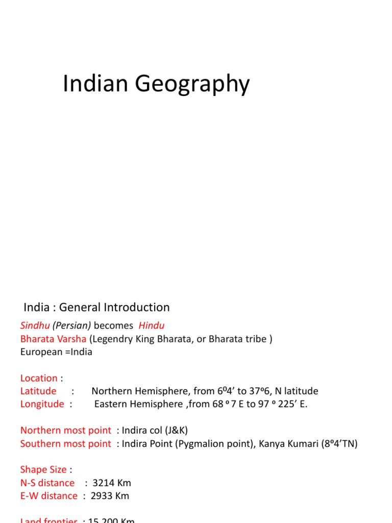 Indian Geography | PDF | Monsoon | Himalayas