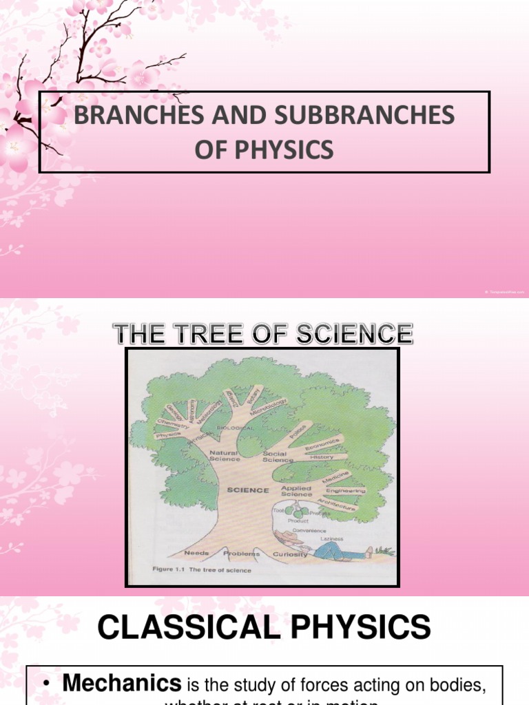 Overview of Physics Branches | PDF | Social Science | Technology ...