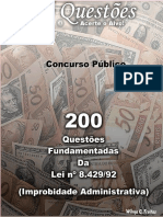 200 Questoes de Improbidade Administrativa