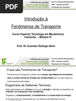 Aula 1 - Introdução à Fenômenos de Transporte (1)