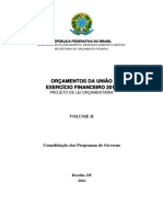 Programa de Governo: Consolidação dos Programas Temáticos