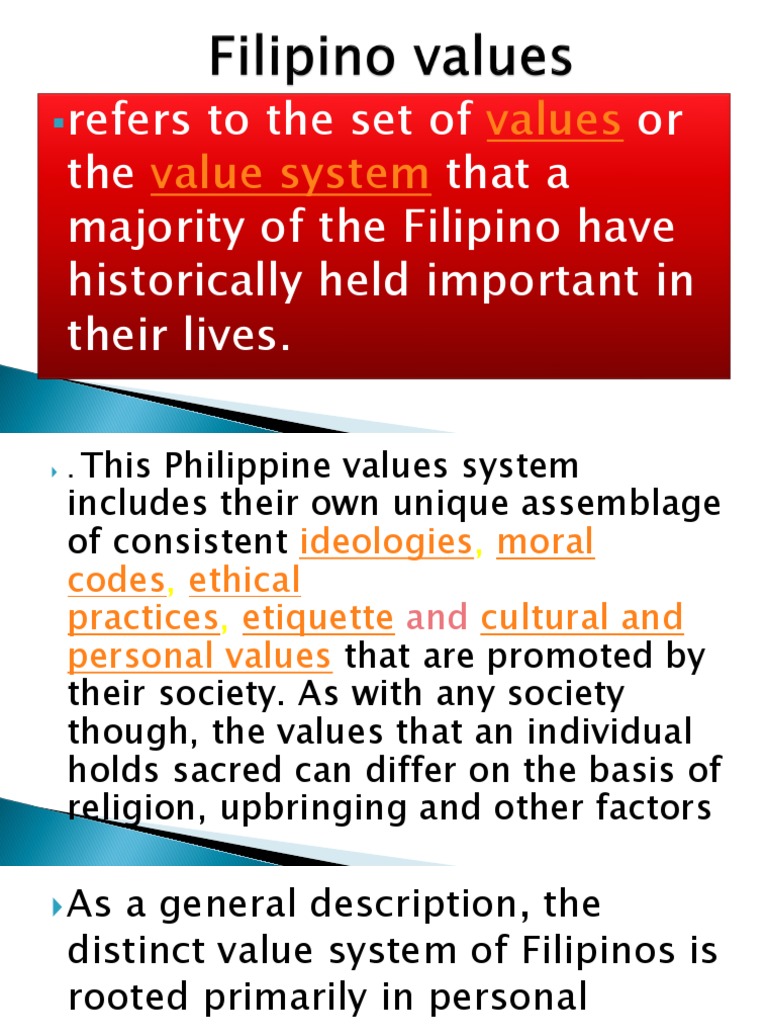 Filipino Values | PDF | Emergence | Sociological Theories