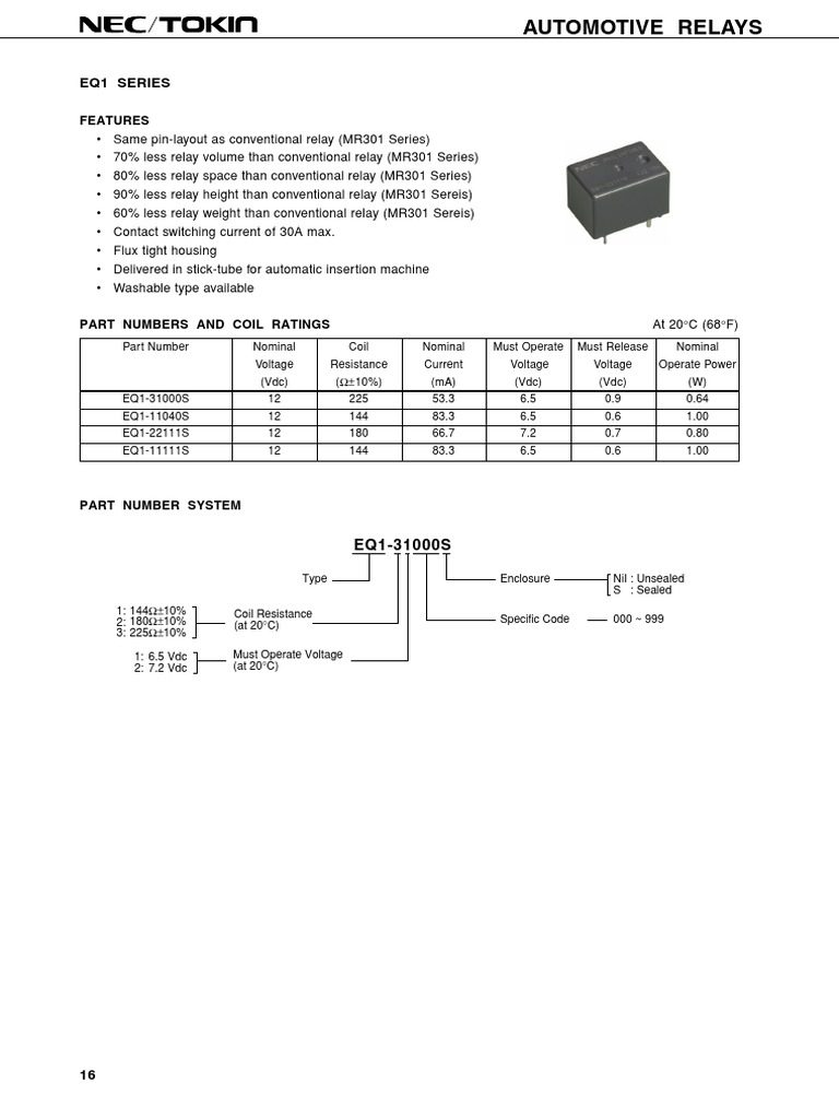 datasheet (9) Relay Machines