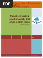 Operation Sheet 3.2: Installing Apache Web Server in Linux Server