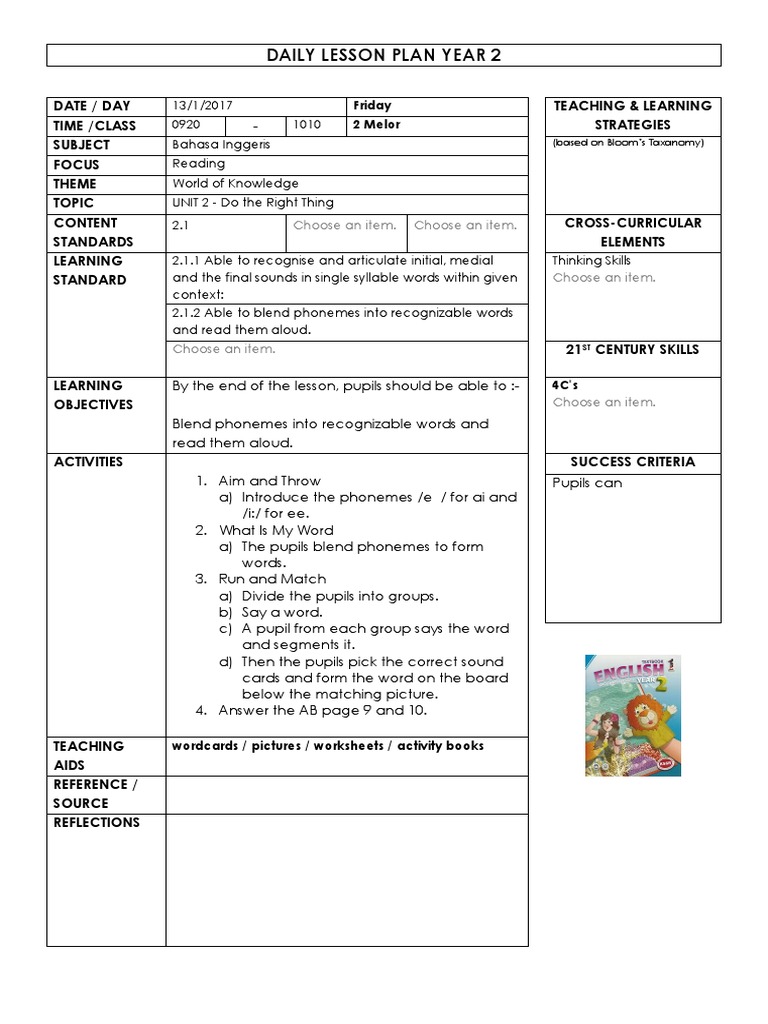Lesson Plan | PDF | Language Arts & Discipline
