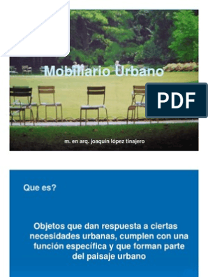 Mobiliario Urbano | PDF | Mueble | Diseño
