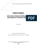 Isbd (NBM) :: International Standard Bibliographic Description For Non-Book Materials