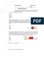 2 Avaliação Fisica - 1º Ano