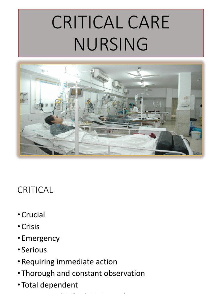 Admission Criteria Intensive Care Medicine Intensive Care Unit