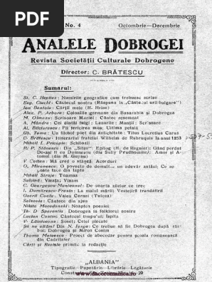 Analele Dobrogei 1921 Nr 4 Pdf
