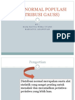 Kurva Normal Populasi (Distribusi Gauss)