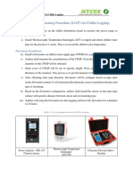 General Standard Operating Procedure For Chiller Logging