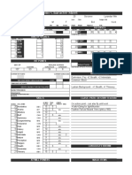 Dungeons and Dragons Character Sheet