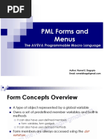 AVEVA PDMS PML Basic Guide Forms Menus Romeldhagz Gmail Com PDF