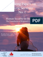 Working Papers On Arctic Security - Human Security in The Arctic