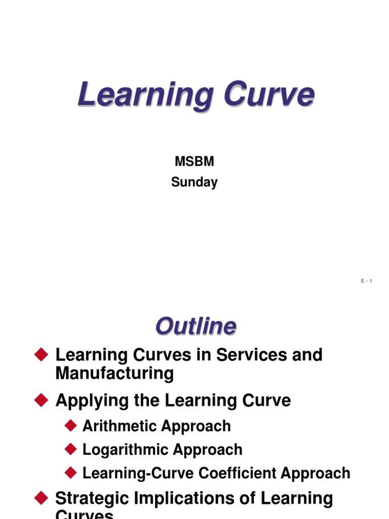 Learning Curve 1 PDF Logarithm Teaching Mathematics