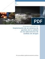 Orientaciones para La Implantacion de Un Sistema de Gestion de La Calidad en Los Laboatorios de Analisis de Drogas PDF