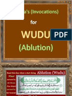 Duaa's for WUDU (Ablution)