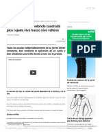 Tipos de Escotes, Redondo Cuadrado Pico Rajado Vivo Hueco Vivo Relleno PDF