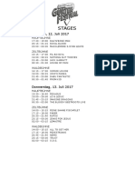 Stages: Mittwoch, 12. Juli 2017