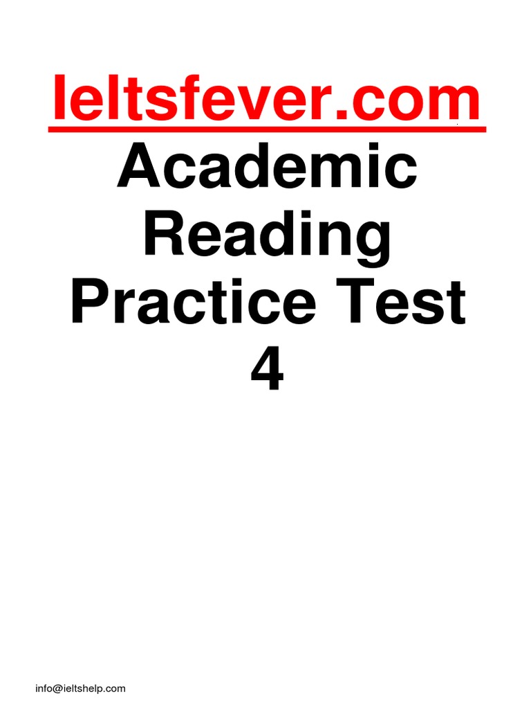 IELTS Academic Reading Practice Test 4 | PDF | Hydroelectricity ...