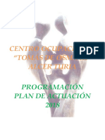 PROGRAMACIÓN - PLAN DE ACTUACIÓN To 2018