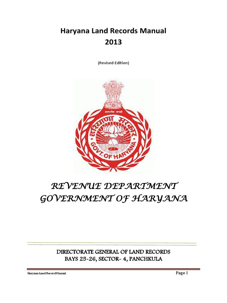 Land Record Manual 2013 PDF Surveying Rain