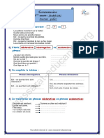 Grammaire 5 Ème Année Module 12 Journée Palier