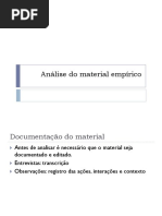 Análise Do Material Empírico
