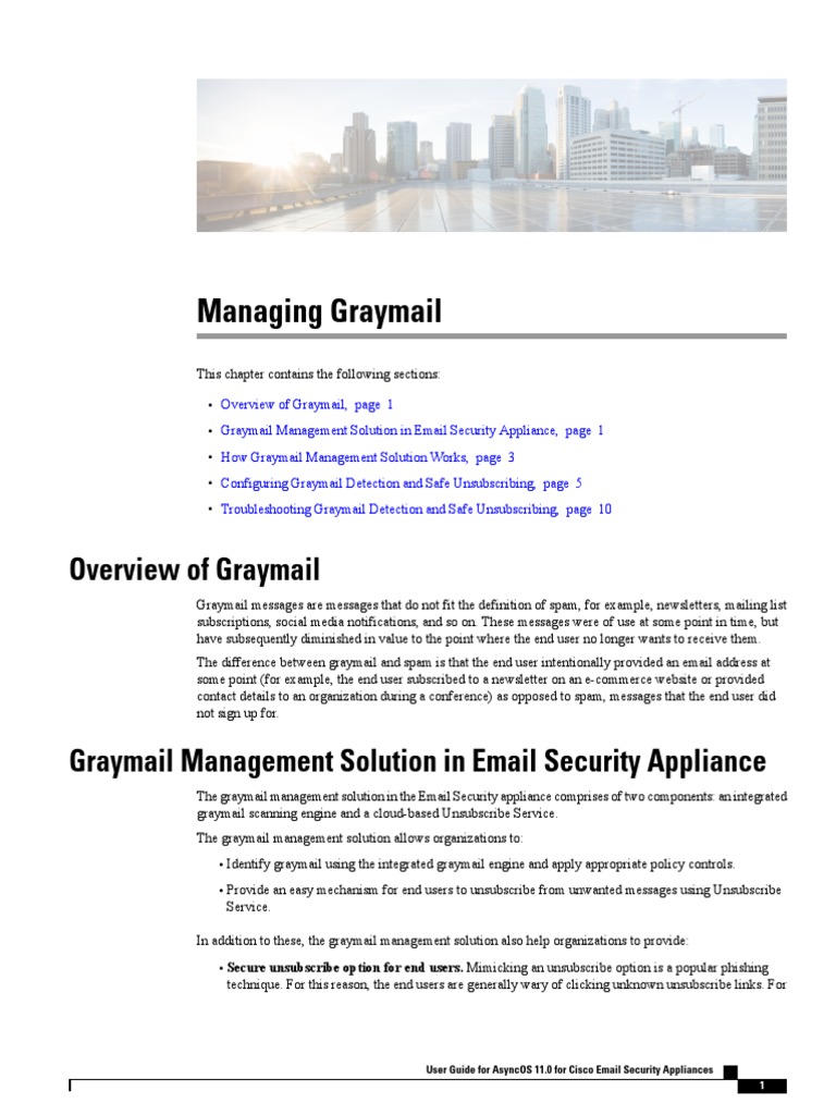 Graymail Management in Email Security | PDF | Email Spam | Malware