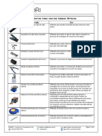 Lista de Ferramentas e Equipamentos