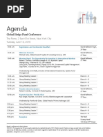 Global Hedge Fund Conference Agenda New