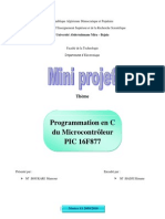 Programmation en C du Microcontrôlleur PIC16F877