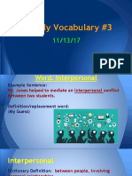 Vocabulary 3