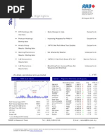 Corporate Highlights - 26/08/2010