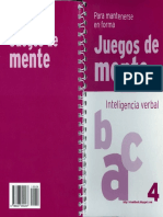 Juegos de Mente 4. Inteligencia Verbal PDF