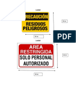 Señalizacion Varias para Acopio y Planta