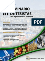 III Seminario Tesistas Pucv, Afiche