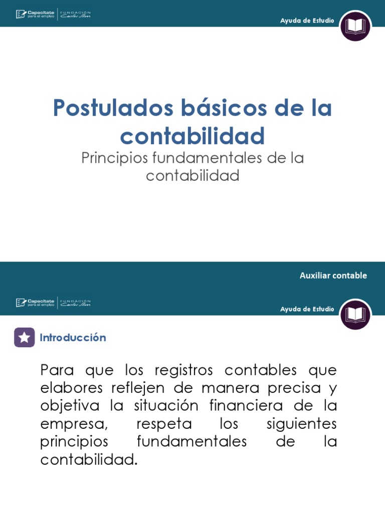 Postulados Basicos de La Contabilidad | PDF | Contabilidad | Ciencias ...