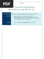 Download Materi I Word Processing Dengan OpenOfficeorg Writer 31 by gsdufy SN36435509 doc pdf