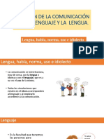 2.2. Relación de La Comunicación Con El Lenguaje y La Lengua Curso de Nivelacion.