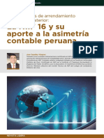 La NIIF 16 y Su Aporte A La Asimetría Contable Peruana. Transacciones de Arrendamiento Con Venta Posterior