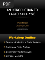 An Introduction To Factor Analysis: Philip Hyland