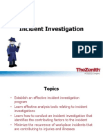 Zenith Incident Investigation