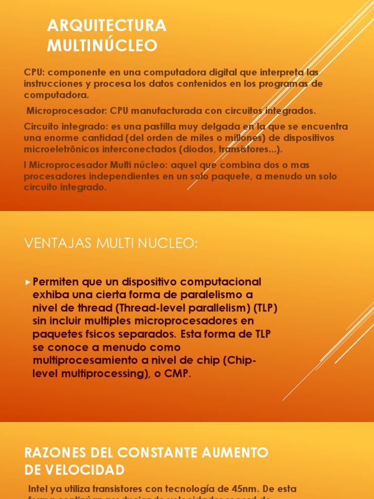 Arquitectura Multinúcleo Pdf Unidad Central De Procesamiento