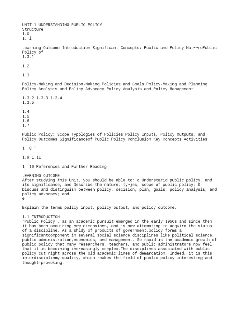 Understanding Public Policy Concepts | PDF | Policy Analysis | Policy