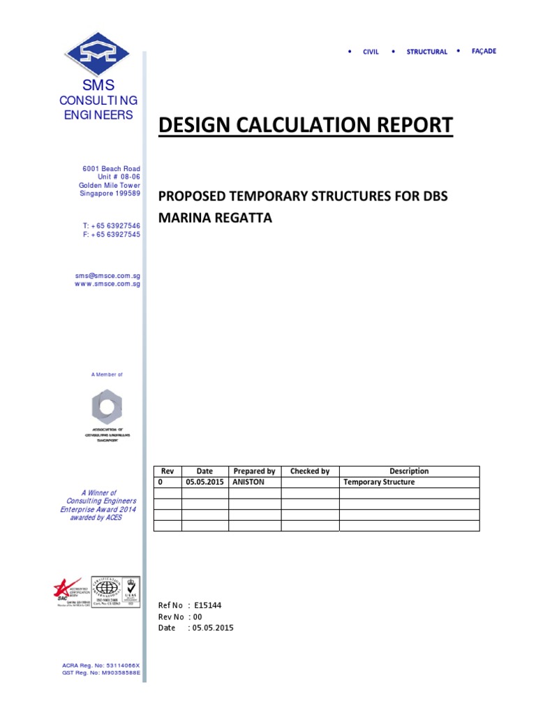 E15144 Design Report | PDF | Engineering | Civil Engineering