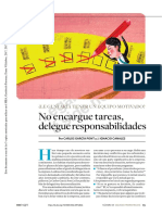 Delegar responsabilidades para motivar al equipo