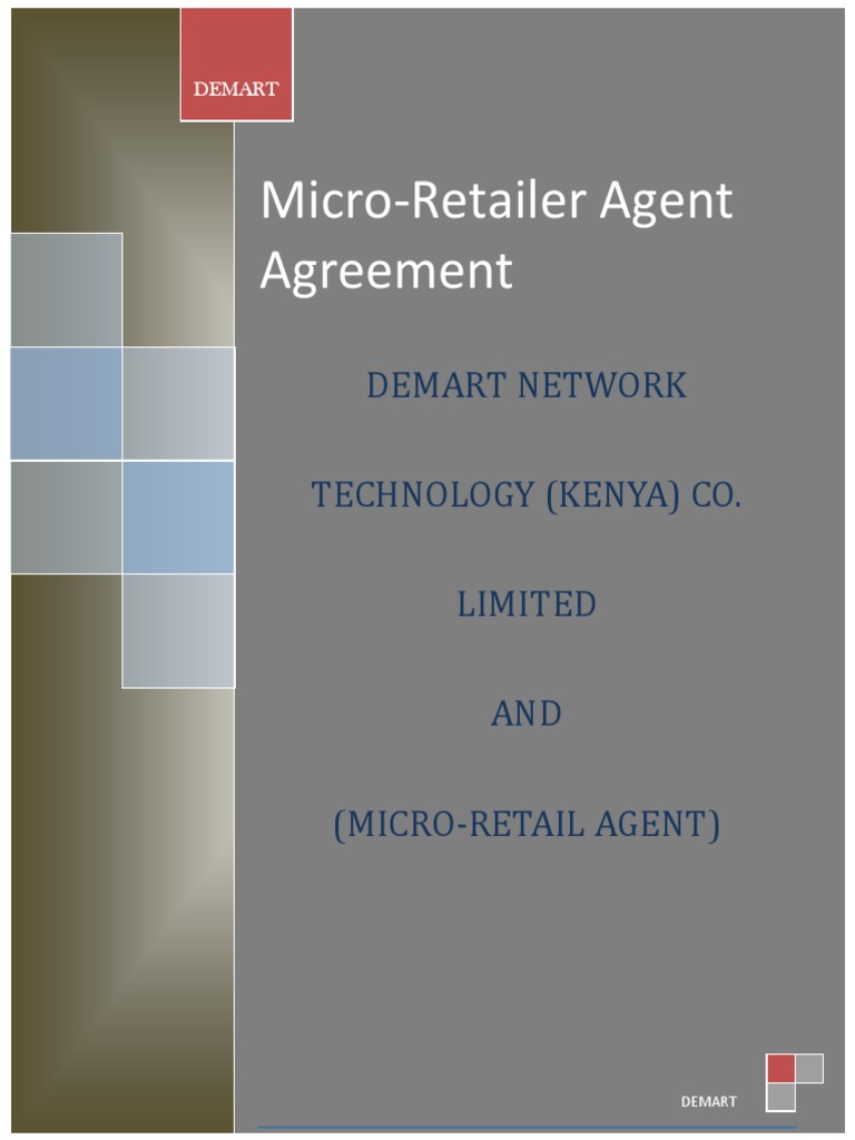 Demart Micro-Retailer Agent Agreement | PDF | Law Of Agency | Social ...